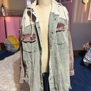 Multicolor Corduroy Jacket